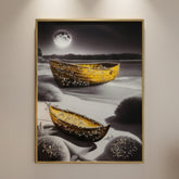 Epoxy Moonlit Shores - (24x18 Inches)