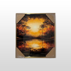 Velvet Horizon of Epoxy - (16x16 Inches)