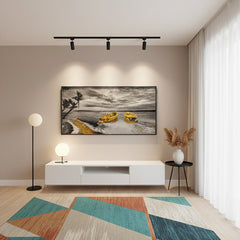 Epoxy Golden Wrecks on the shore - ( 48 x 24 Inches )