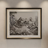 Silver Serenity - (24x22 Inches)