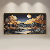 Royal Epoxy Wall Art - (36x18 Inches)