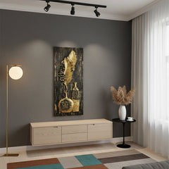 Golden Pine Elegance - (36 x 16 Inches)