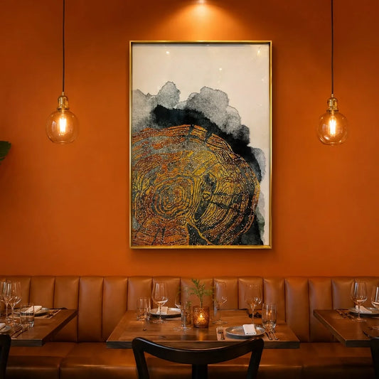 Abstract Crystal Epoxy Resin Wall Art