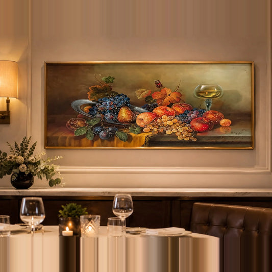 Elegant Epoxy Crystal Fruit Wall Art