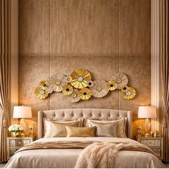 Champagne & Gold Metal Wall Art