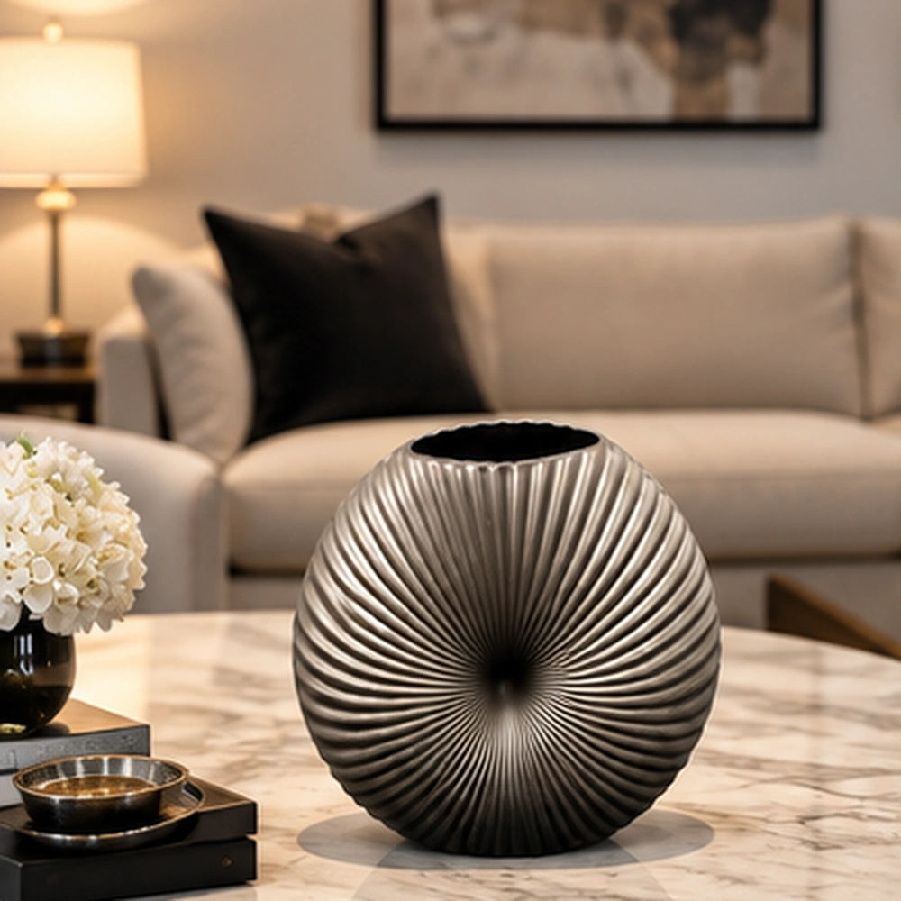 Ribbed Accent Vase