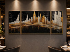 Luxury Black, Gold & Crystal