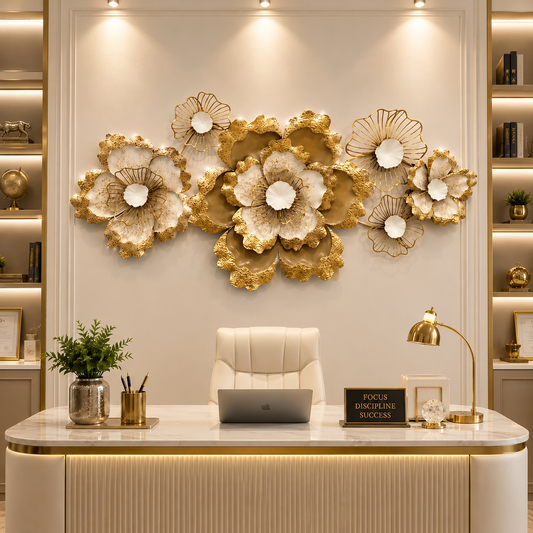 Majestic Floral Metal Wall Art