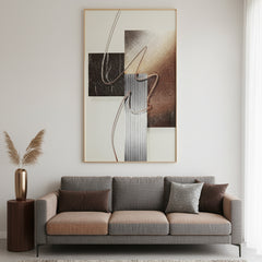 Wallscape Abstraction Epoxy Art - (60 x 32 Inches)