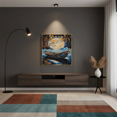Canvas to Luxury Epoxy art - (16x16 Inches)
