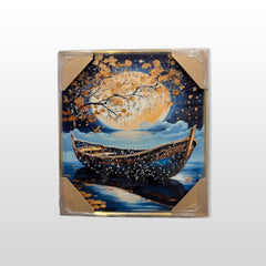 Canvas to Luxury Epoxy art - (16x16 Inches)