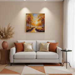 Epoxy Serenity Streamscape - (16x16 Inches)