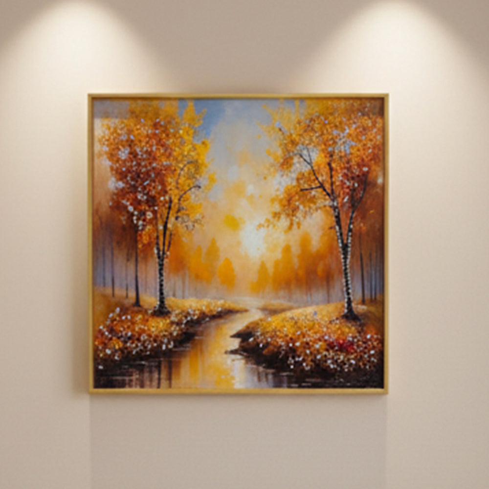 Epoxy Serenity Streamscape - (16x16 Inches)