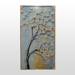 Epoxy Golden Petal Elegance - (24 x 18 Inches)