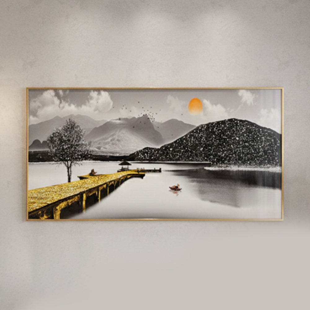 Epoxy Resin wall art - ( 48 x 24 Inches)