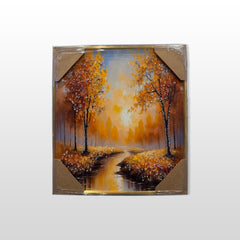 Epoxy Serenity Streamscape - (16x16 Inches)