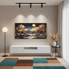 Royal Epoxy Wall Art - (36x18 Inches)