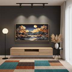 Royal Epoxy Wall Art - (36x18 Inches)