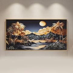 Royal Epoxy Wall Art - (36x18 Inches)