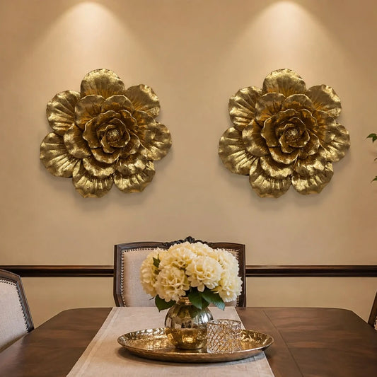 Luxury Golden 3D Floral