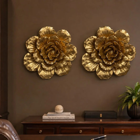 Luxury Golden 3D Floral