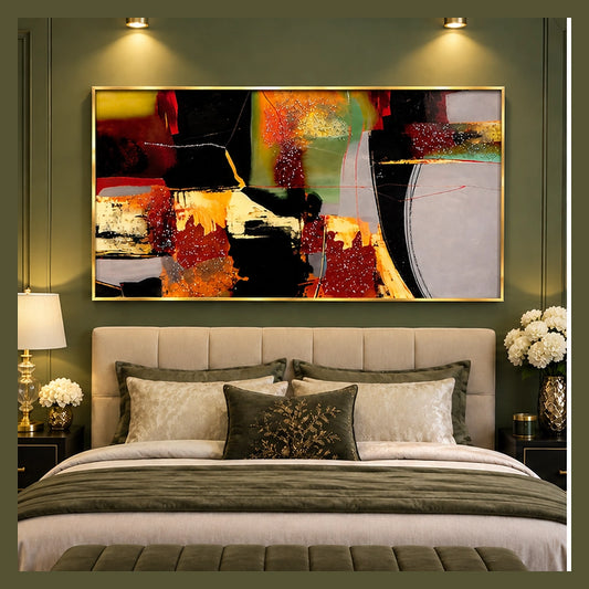Multicolor Abstract Epoxy Resin Wall Art