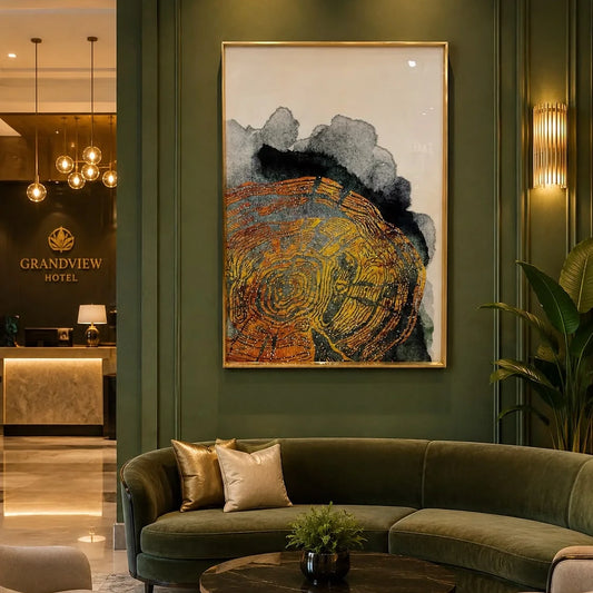 Abstract Crystal Epoxy Resin Wall Art