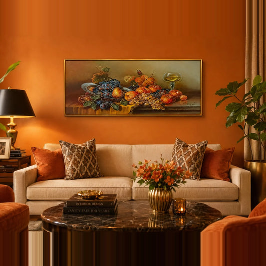 Elegant Epoxy Crystal Fruit Wall Art