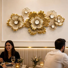 Majestic Floral Metal Wall Art
