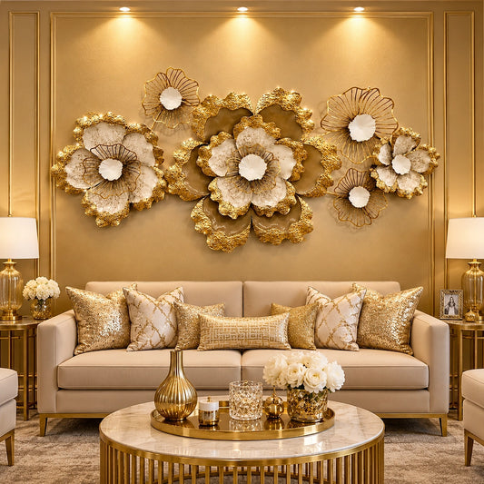 Majestic Floral Metal Wall Art
