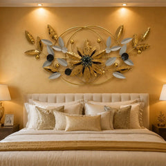 Modern Floral Metal Wall Art