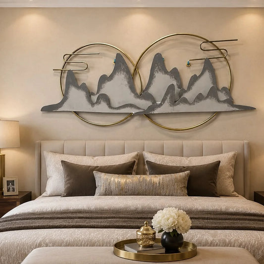 Modern Mountain Metal Wall Art