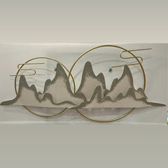 Modern Mountain Metal Wall Art
