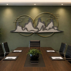 Modern Mountain Metal Wall Art