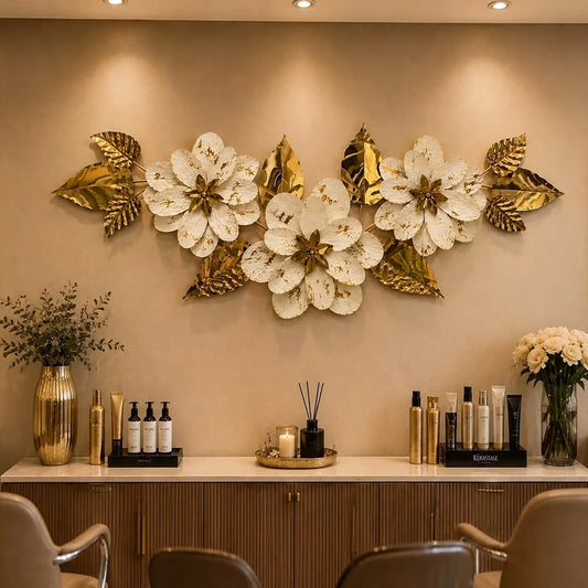 Ivory Bloom Metal Wall Art