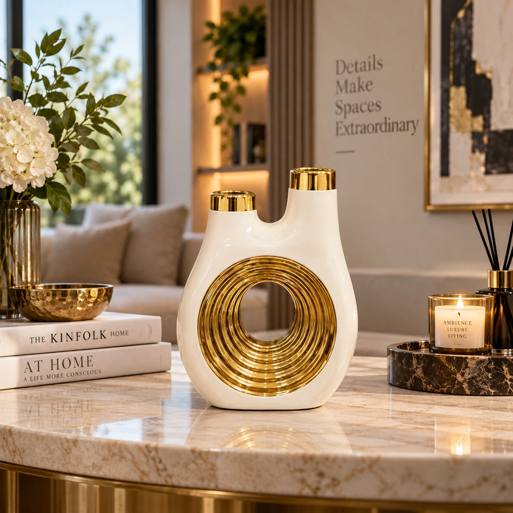 Dual-Neck White & Gold - product image 3