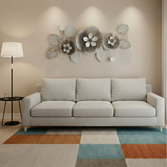 Floral Serenity Wall Art (56x20 Inches)