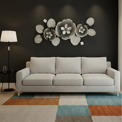 Floral Serenity Wall Art (56x20 Inches)