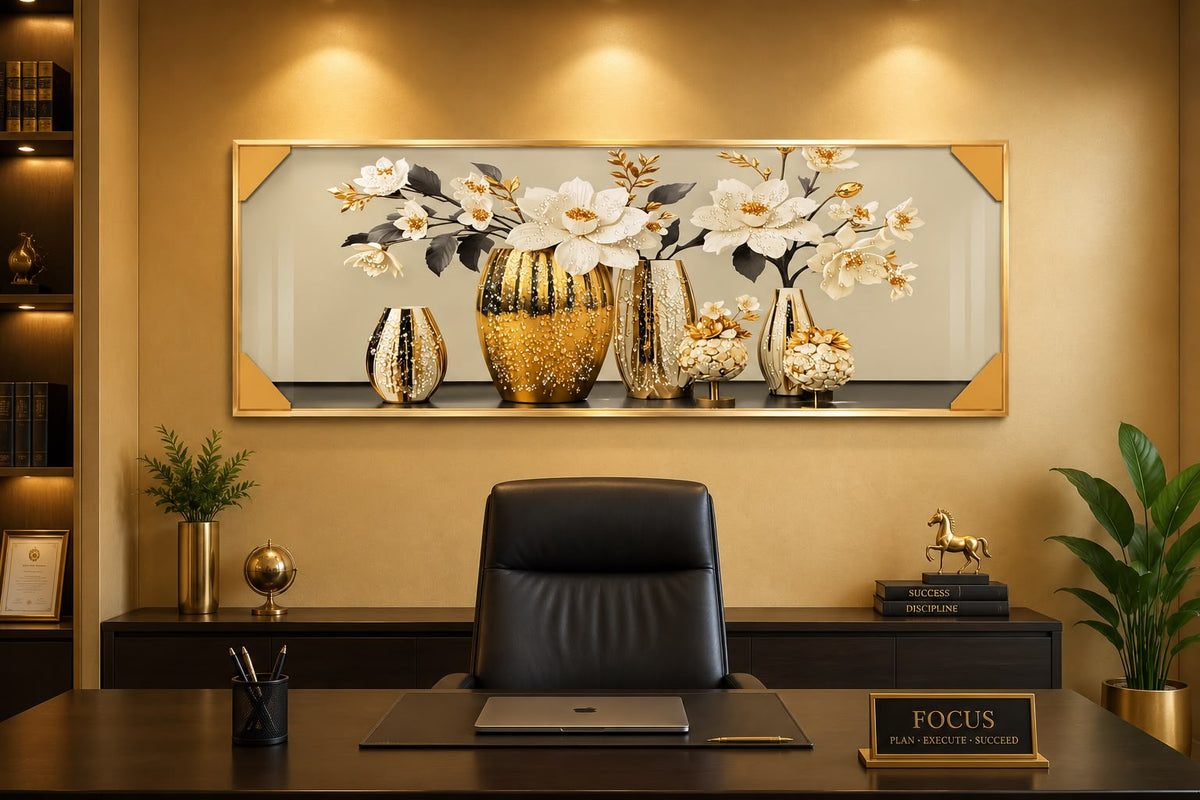 Golden Crystal Florals