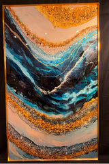 Azure Geode Elegance