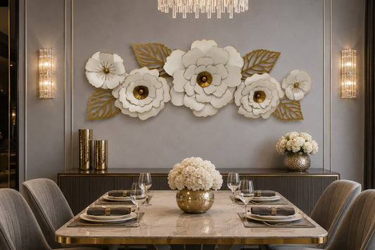Ivory & Gold Floral