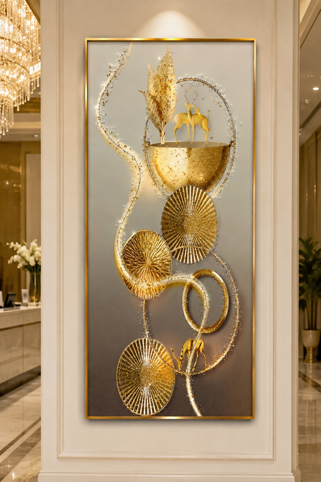 Luxury golden Botanical