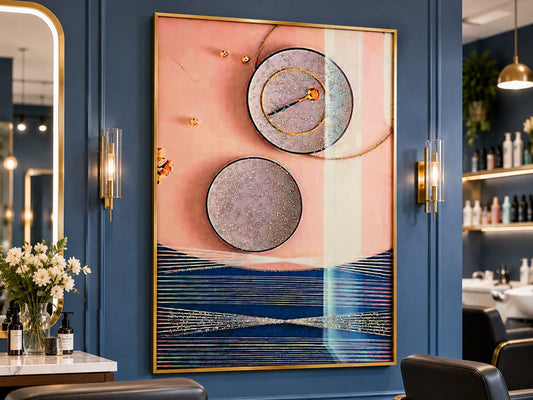 Luxury crystal epoxy wall art