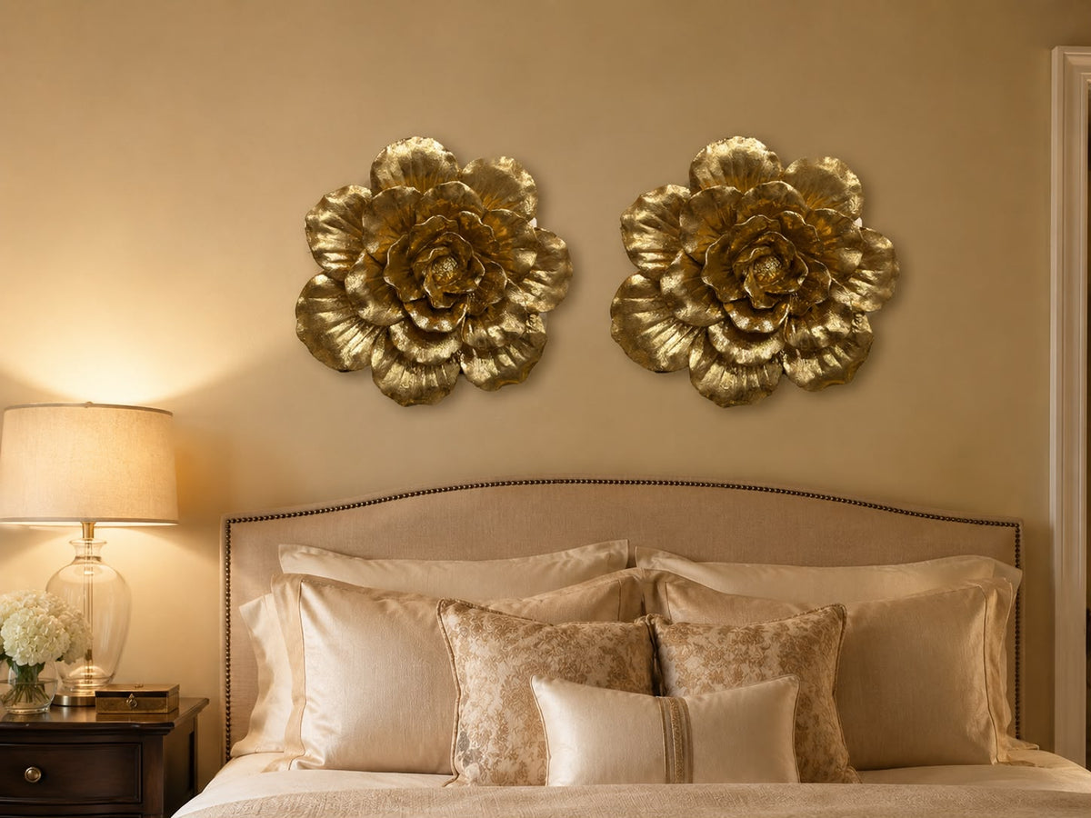 Luxury Golden 3D Floral