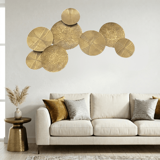 Golden Soft Metal Wall Art
