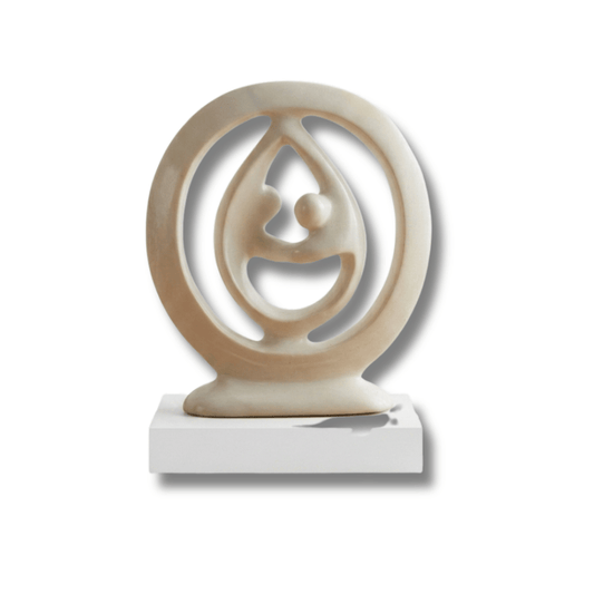 Kenyan Soapstone Embrace – Hand-Carved Unity Sculpture