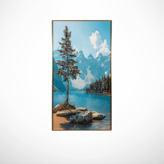 Majestic Pines in Sapphire Stillness